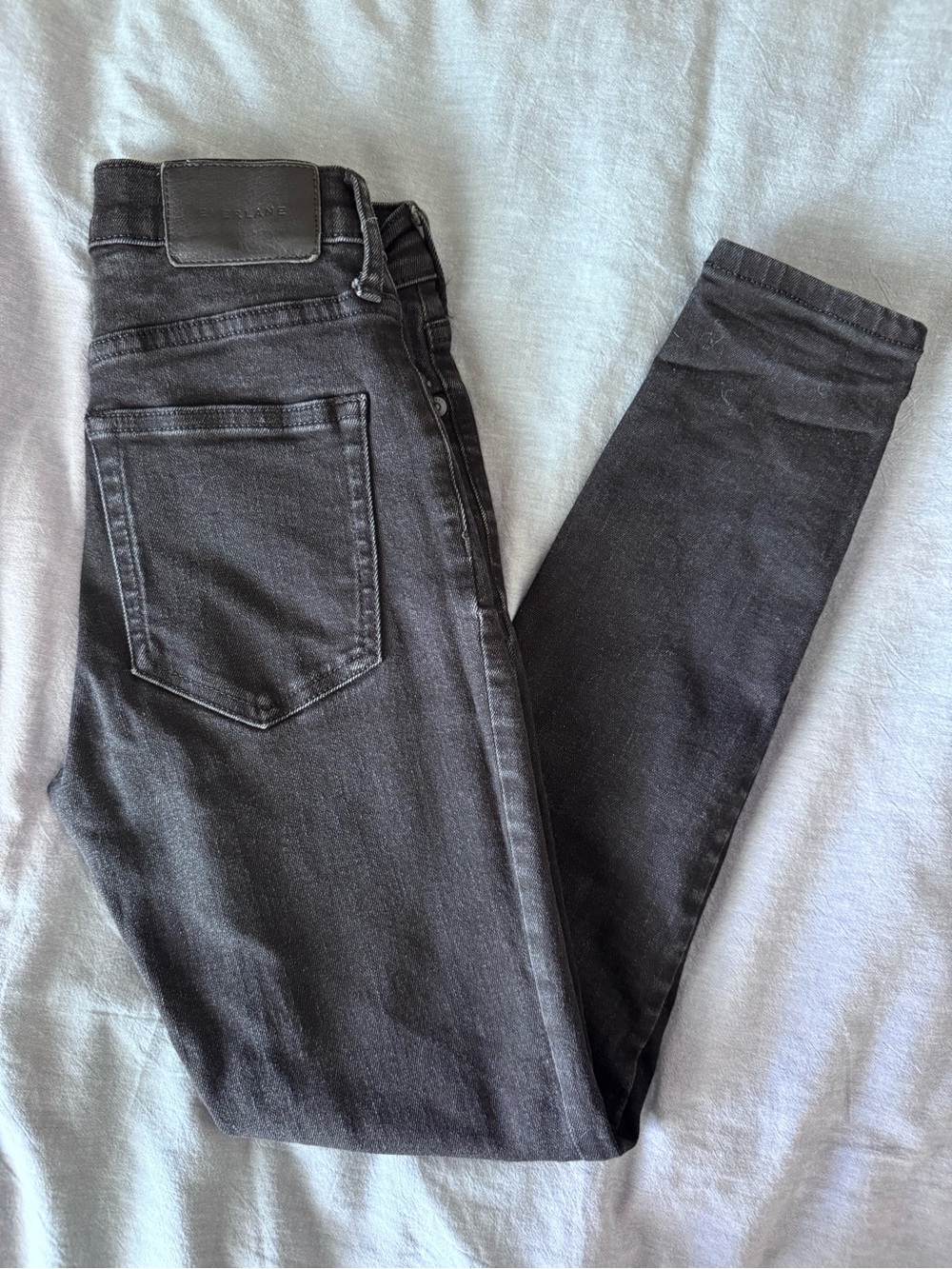Everlane washed black mid rise skinny ankle Jeans - 24